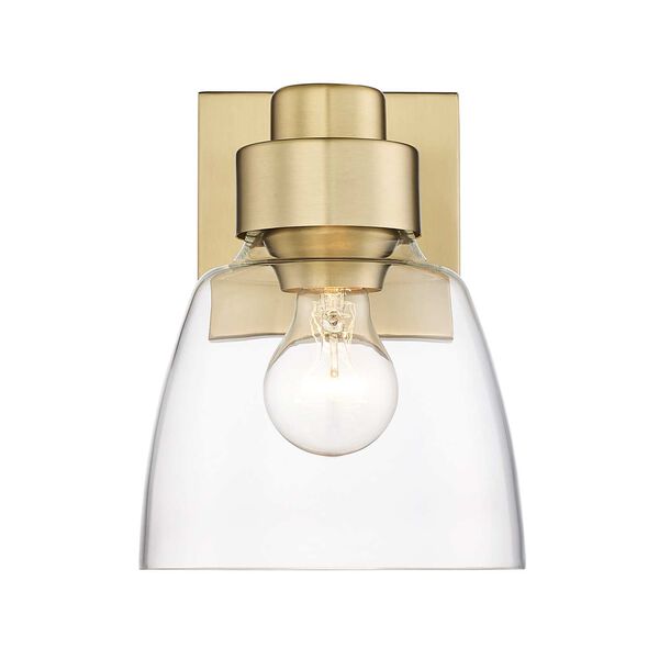Remy Brushed Champagne Bronze with Clear Glass One-Light Wall Sconce, image 3